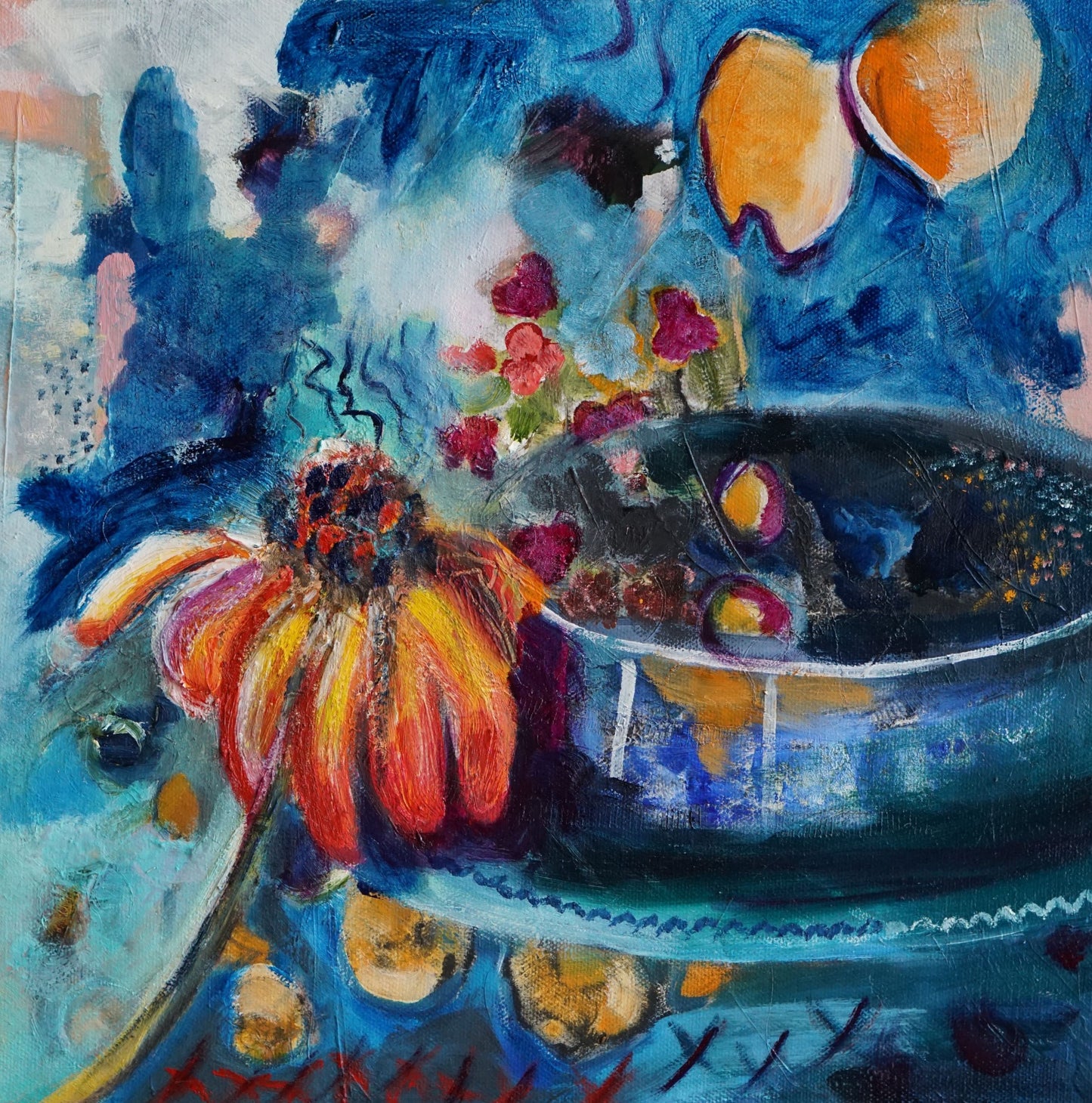 Coneflower Whimsy - Original Painting