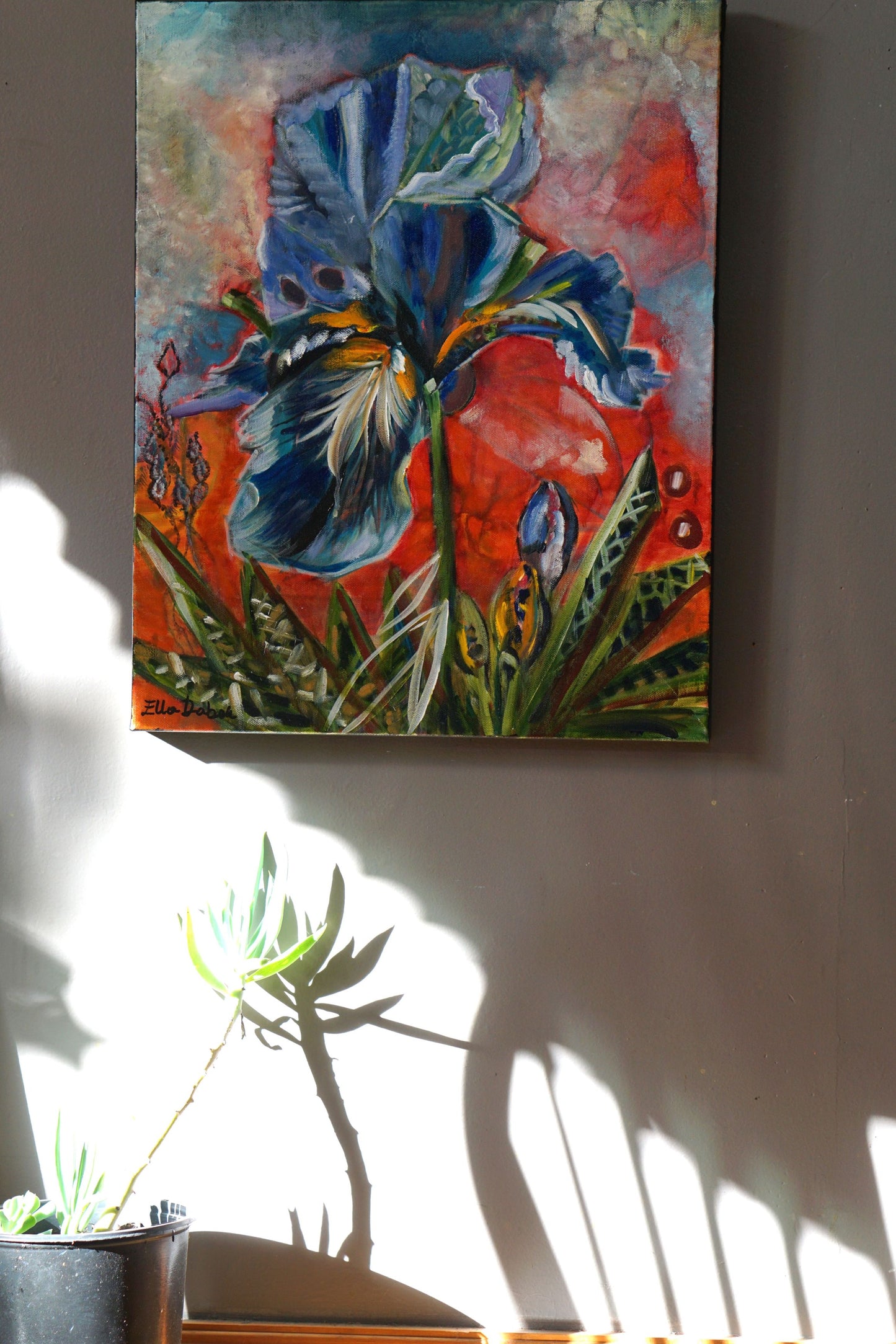 Iris Splash - Original Painting