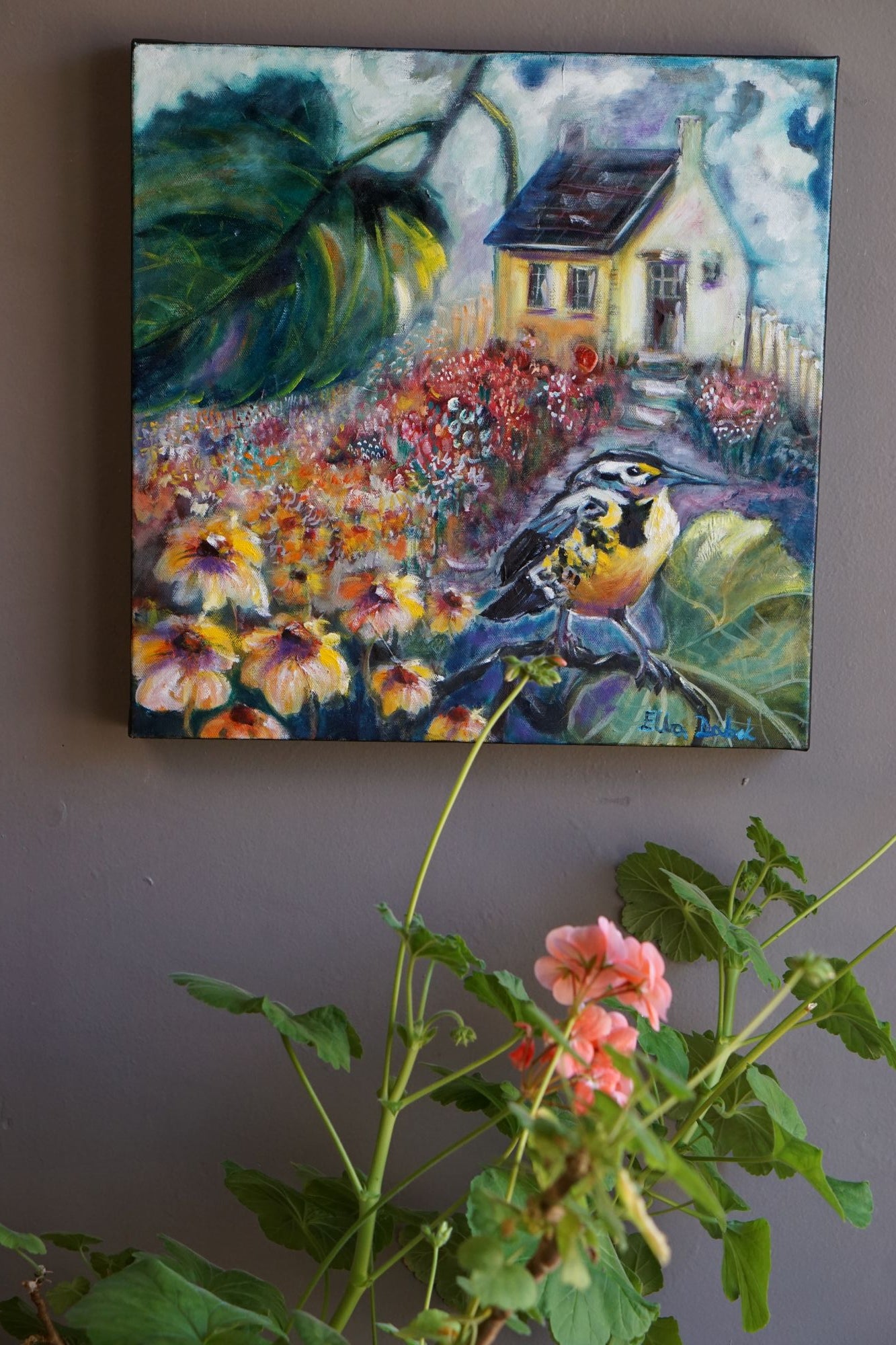 Garden Under the Wing - Original Painting