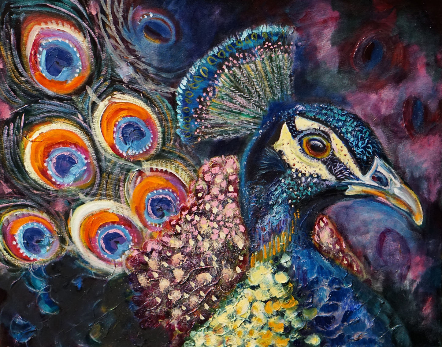 Azure Feather - Original Painting