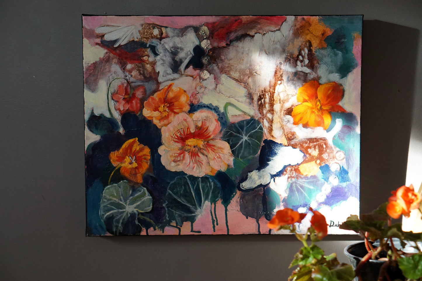 Nasturtium Waltz - Original Painting