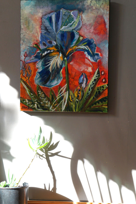 Iris Splash - Original Painting