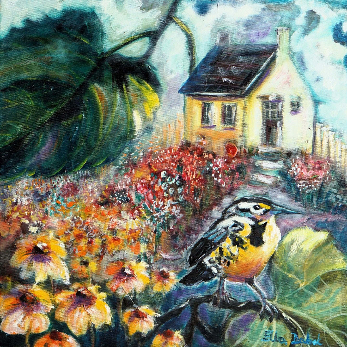 Garden Under the Wing - Original Painting