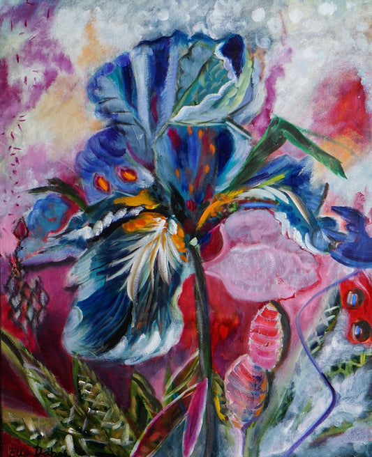 Iris Splash - Original Painting