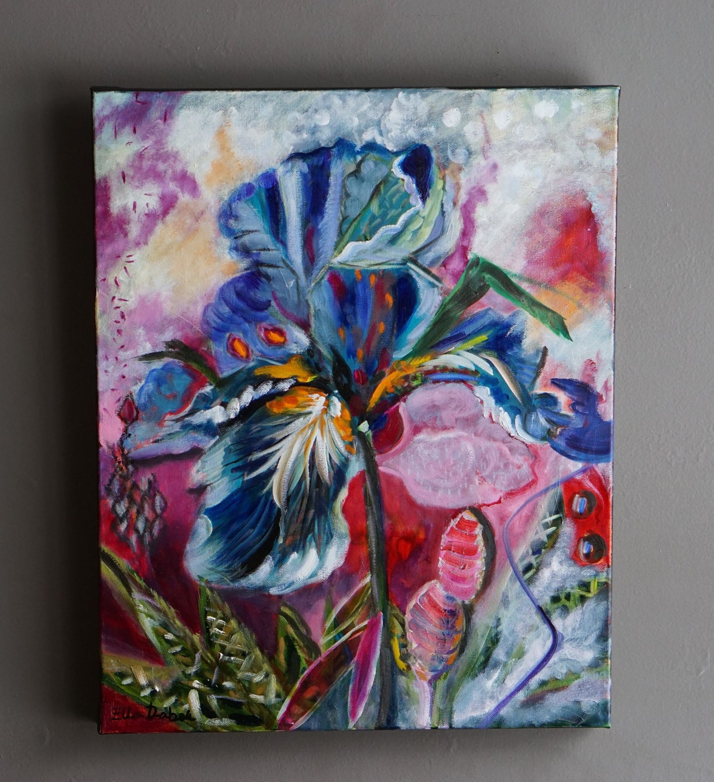 Iris Splash - Original Painting