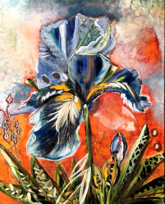 Iris Splash - Original Painting