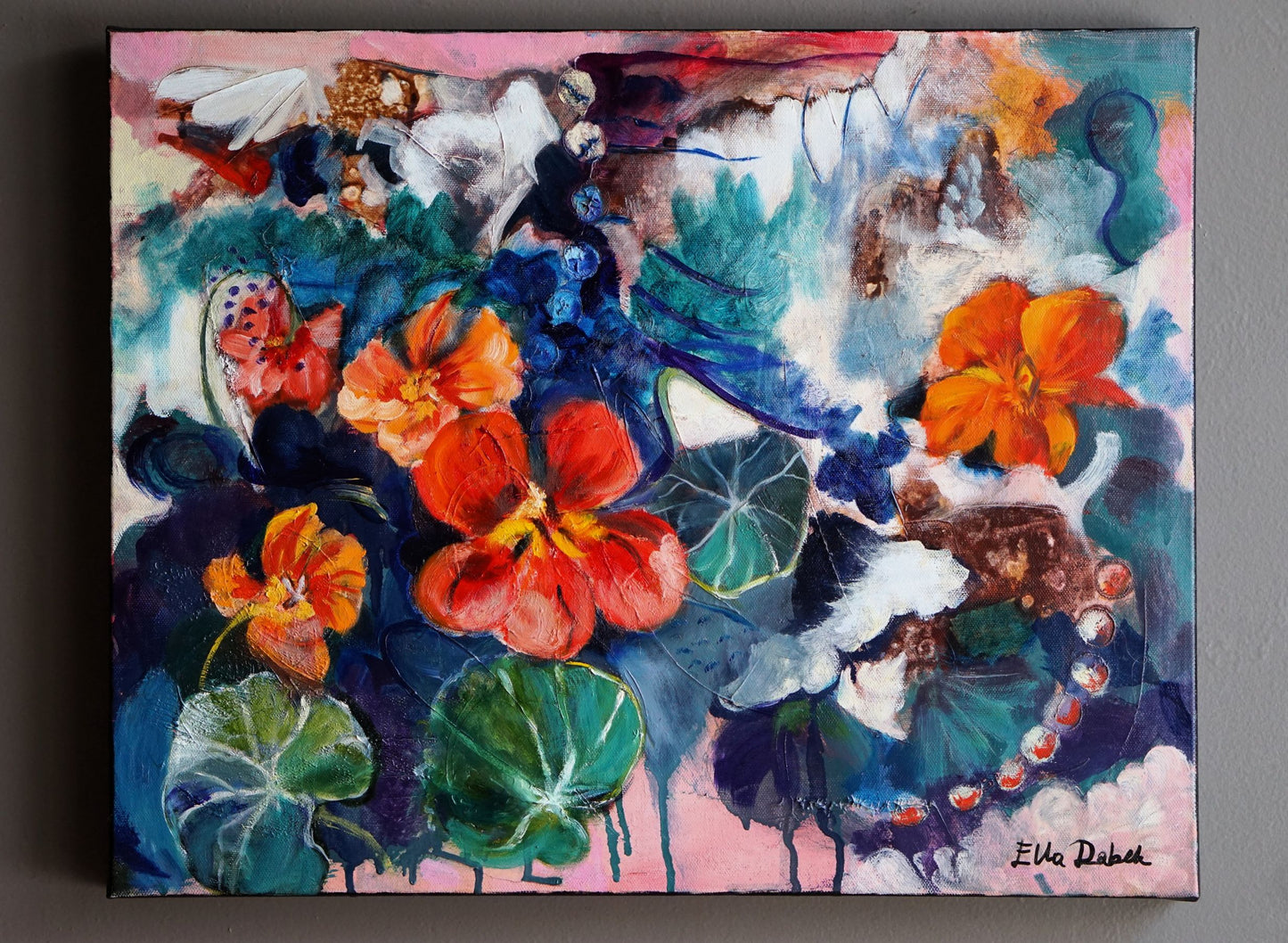 Nasturtium Waltz - Original Painting