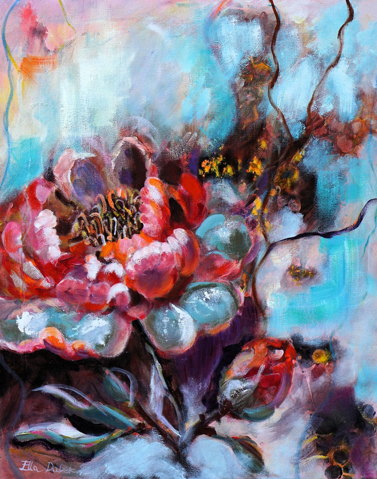 Ruby Fragrance - Original Painting