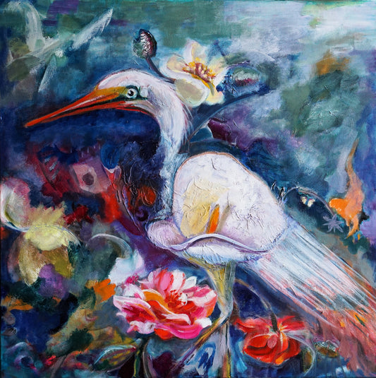 Where Petals Whisper - Original Painting